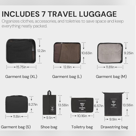 NWT Unisex Travel Garment Bag - Picture 5 of 11